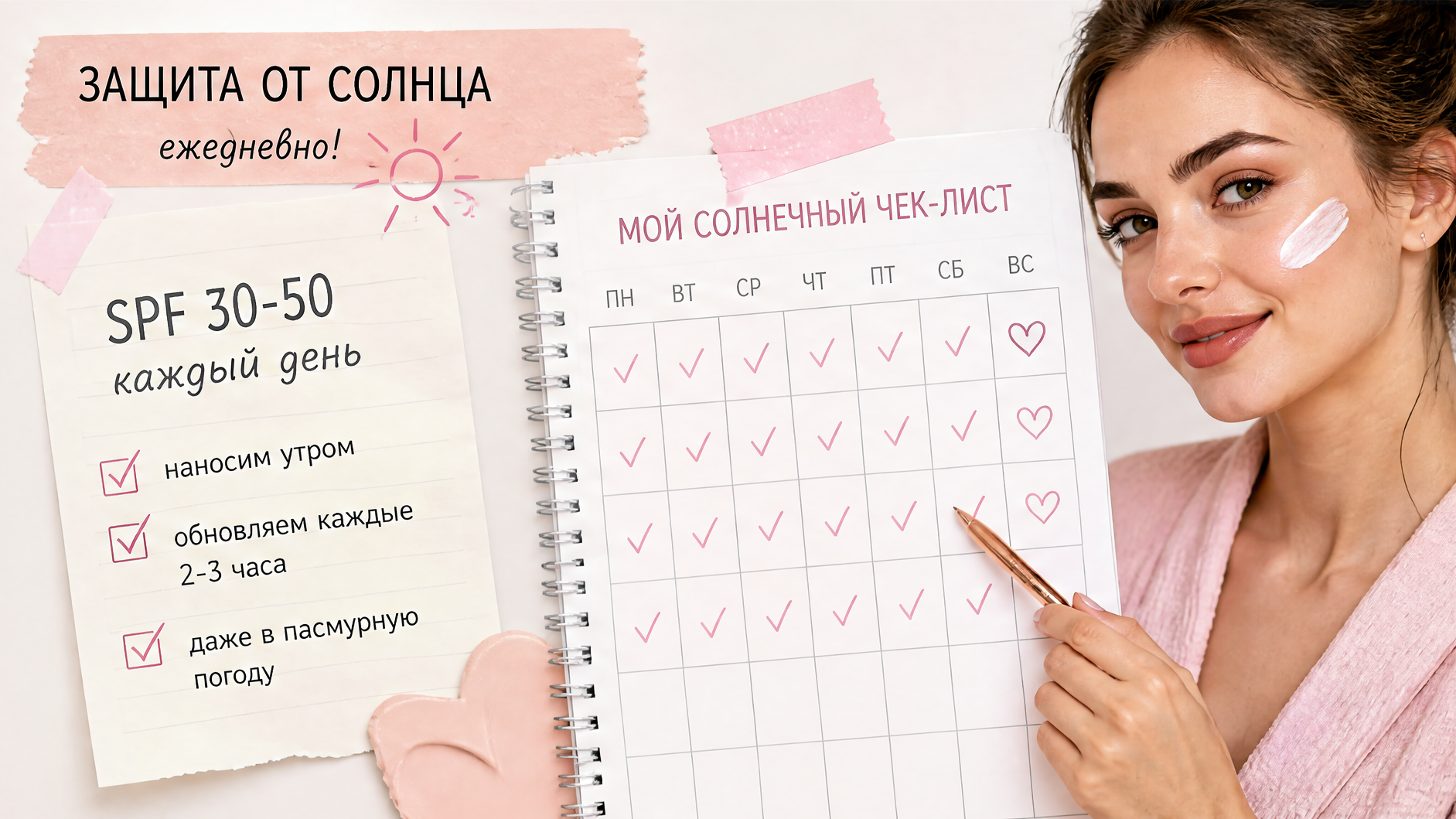 Чеклист защиты от солнца после лазерной эпиляции