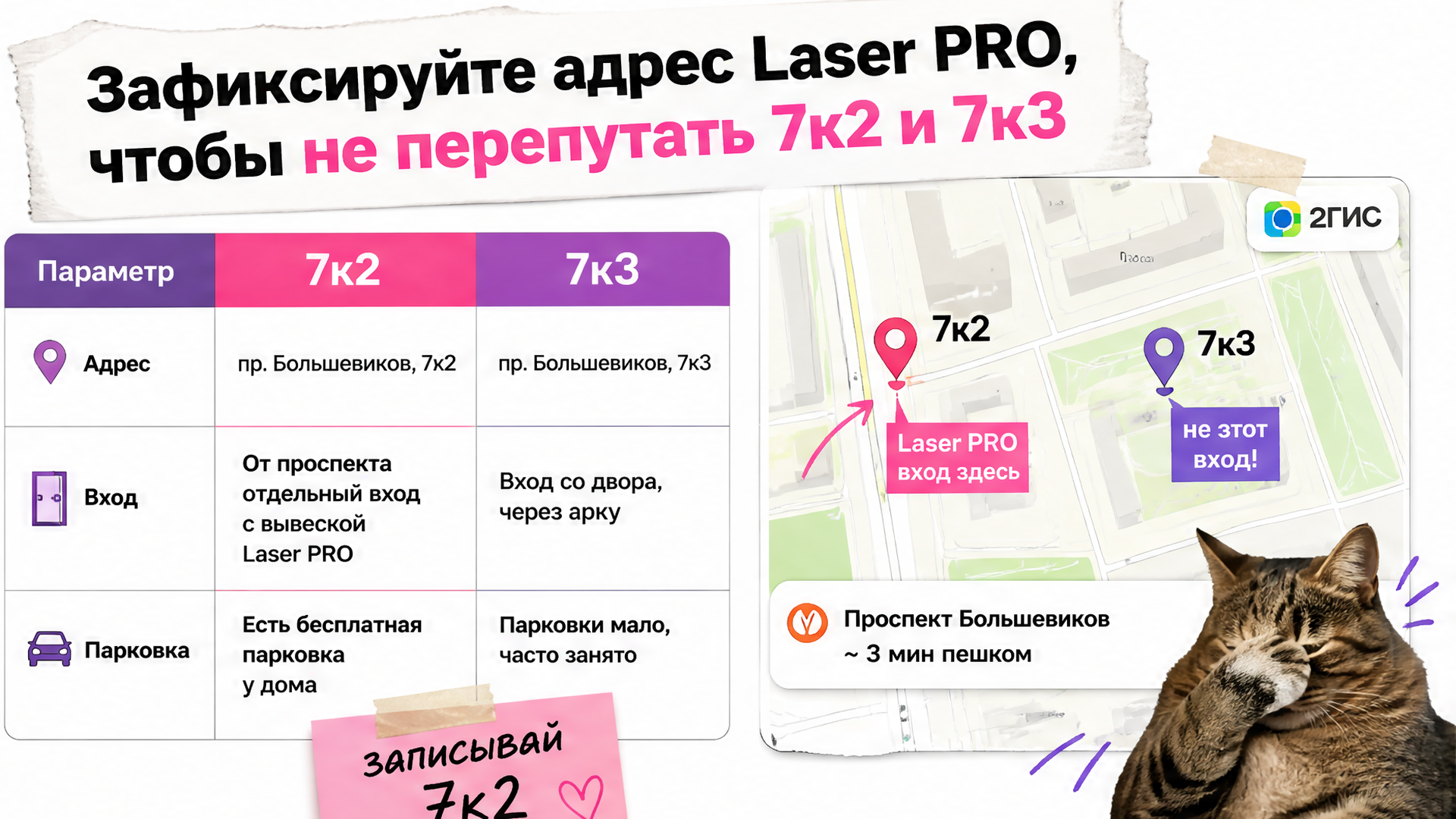 Сравнение корпусов 7к2 и 7к3 на пр. Большевиков для Laser PRO