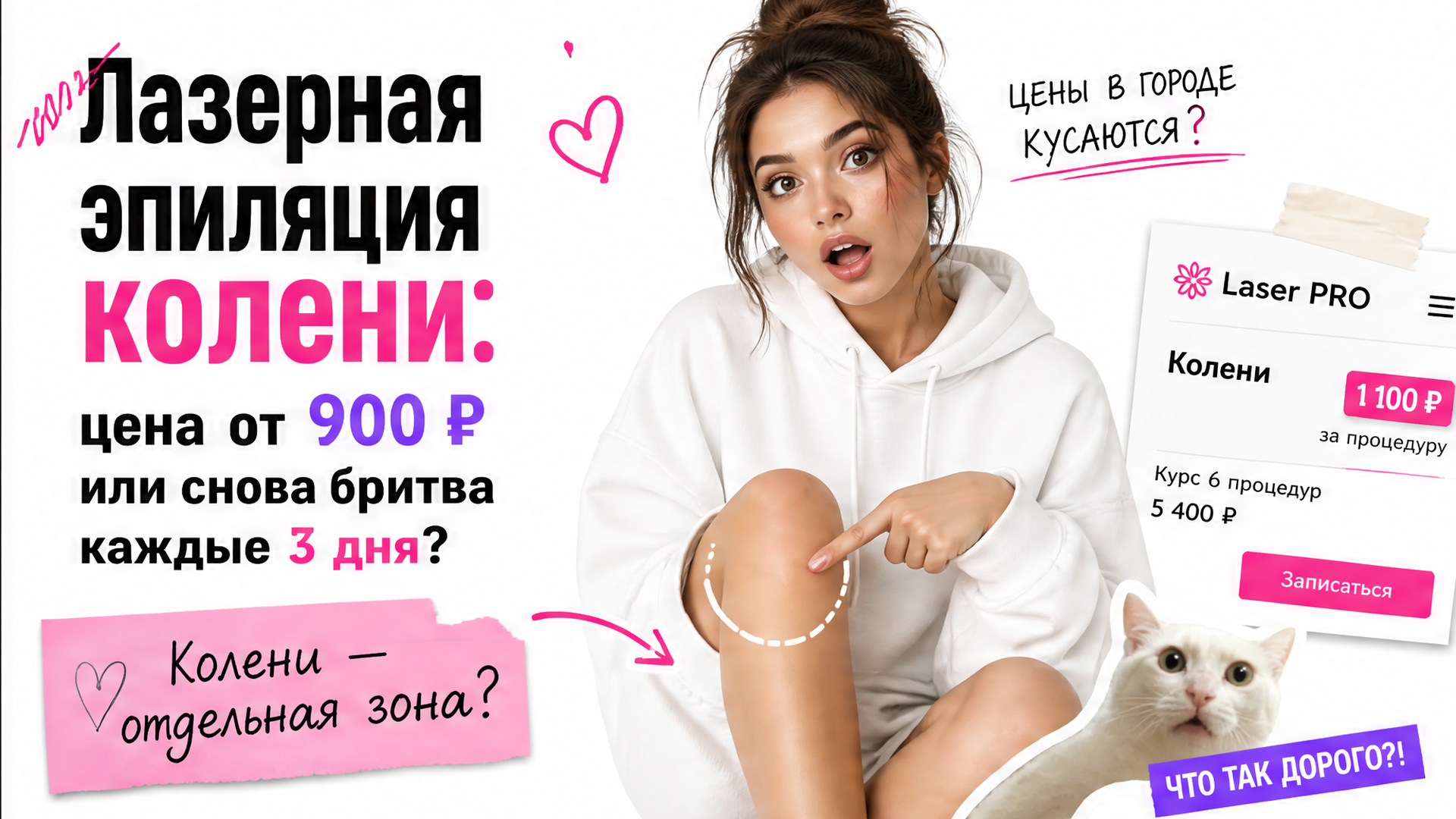 Лазерная эпиляция коленей в СПб — цена, подготовка и сочетание с голенями