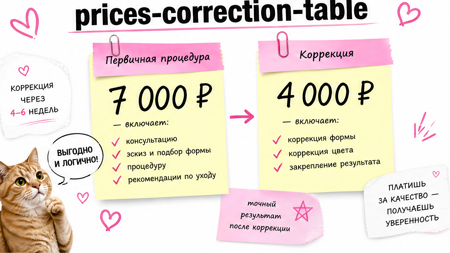 Стоимость пудрового напыления бровей и коррекции в СПб