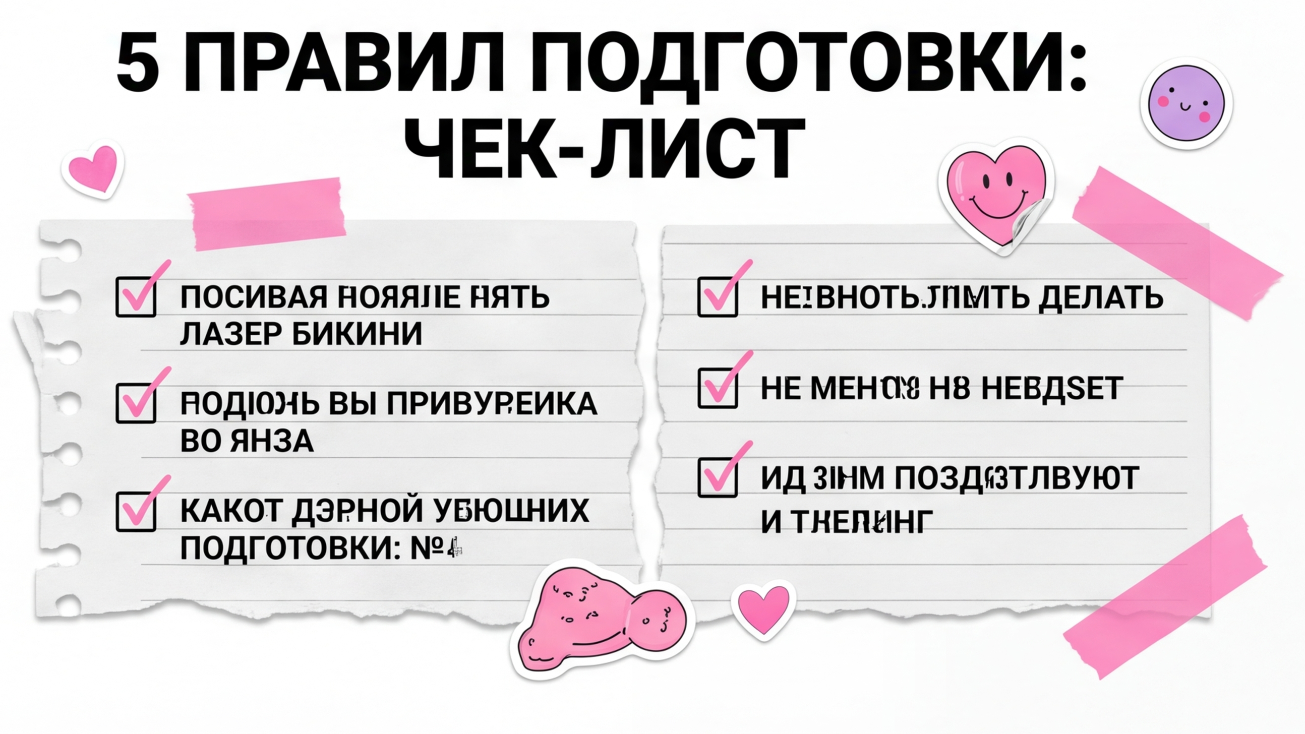 Чеклист подготовки: 5 правил как снизить чувствительность