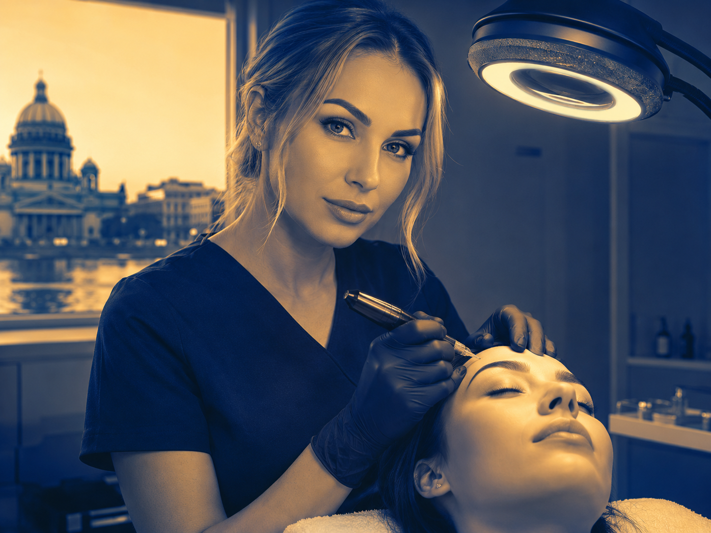 Коррекция перманентных бровей — мастер Алина Laser PRO СПб